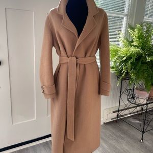 Reiss Leah camel wrap coat